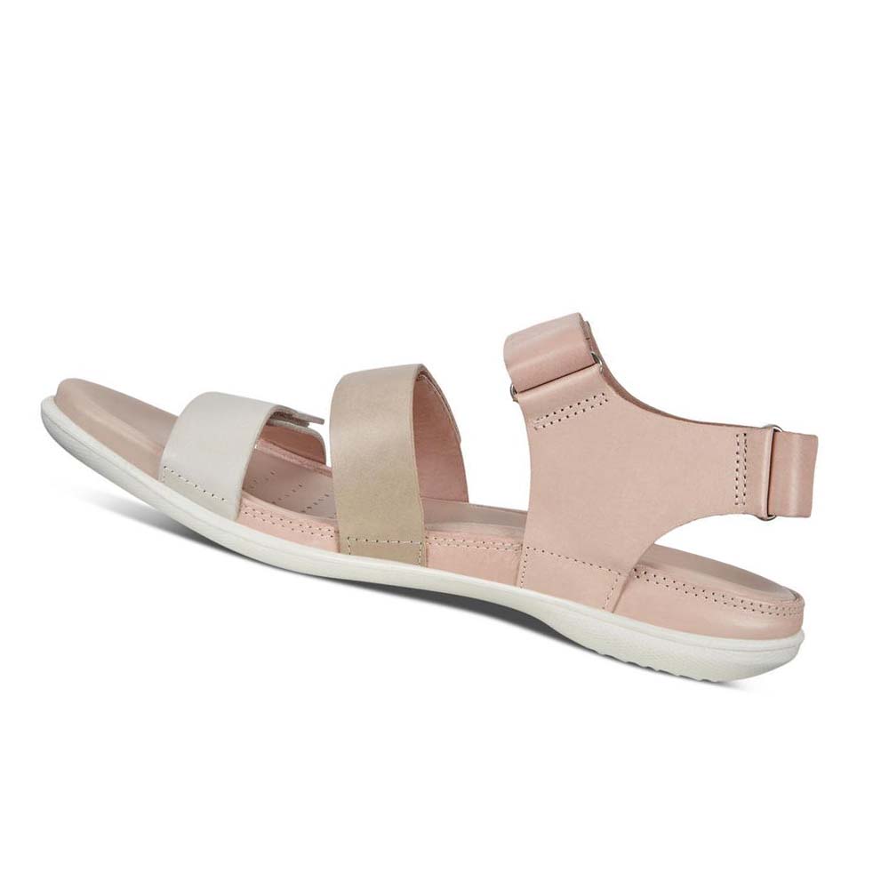 Women's Ecco Flash Flat Sandals Grey White / Rose | Canada 177KOR